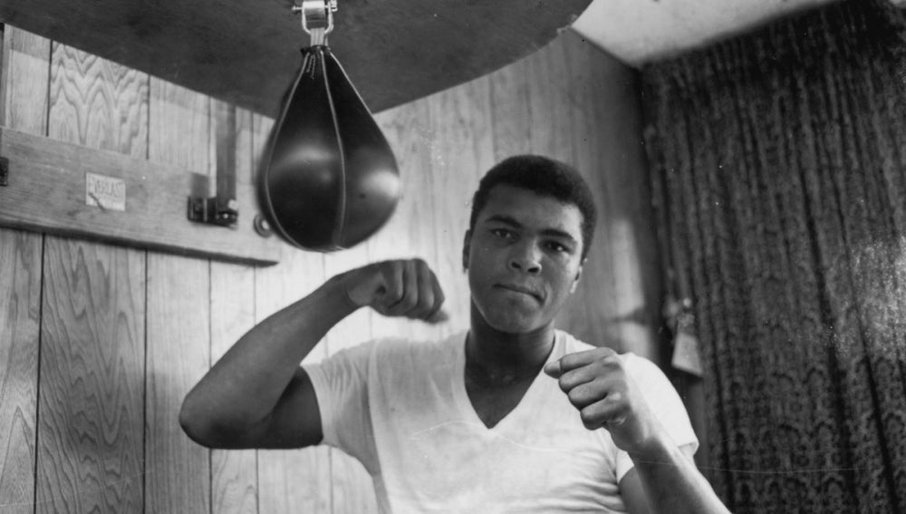 Muhammad Ali, en un entrenamiento