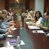 Delegada de Educación con colectivos del Valle Delegada de Educación con colectivos del Valle