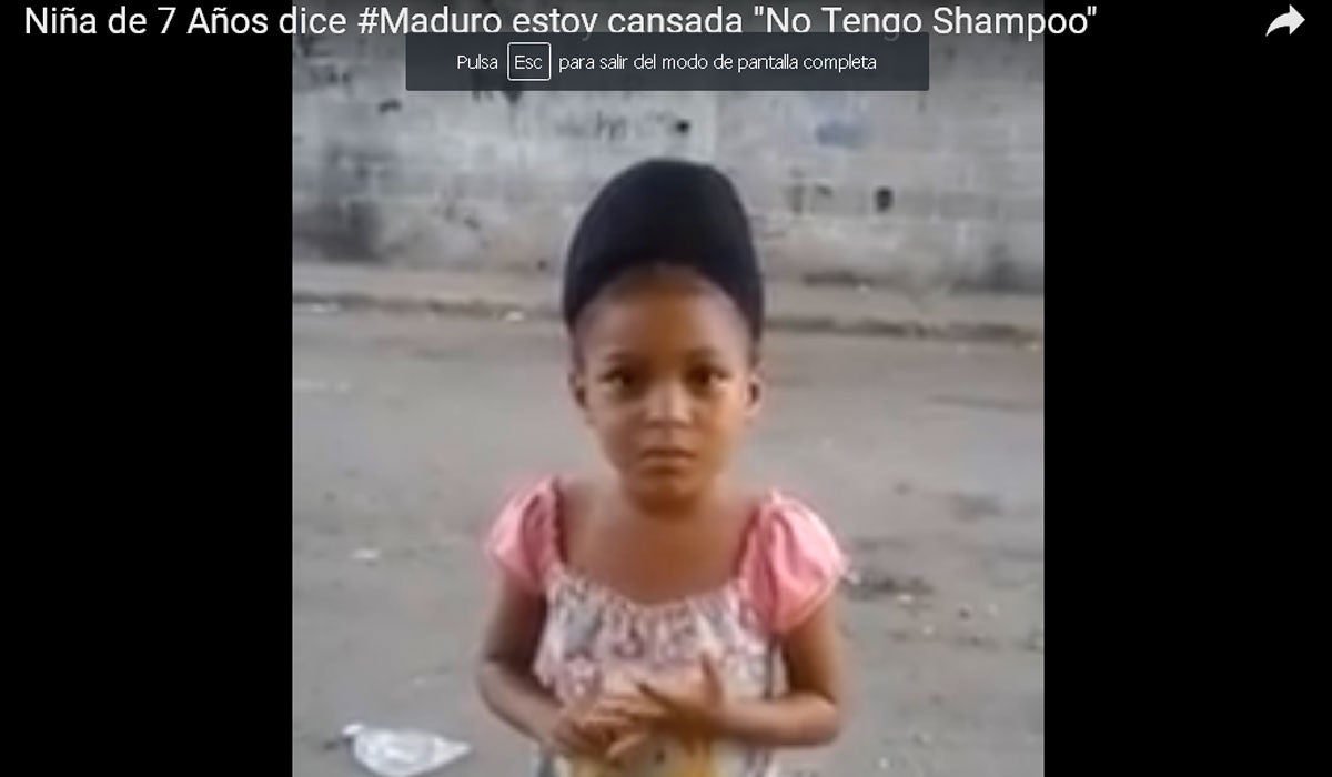 Internet: La niña venezolana que se queja a Maduro y se hace viral Internet: La niña venezolana que se queja a Maduro y se hace viral