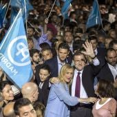 Mariano Rajoy, en el inicio de campaña del PP