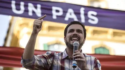 Alberto Garzón, en un acto en Málaga Alberto Garzón, en un acto en Málaga