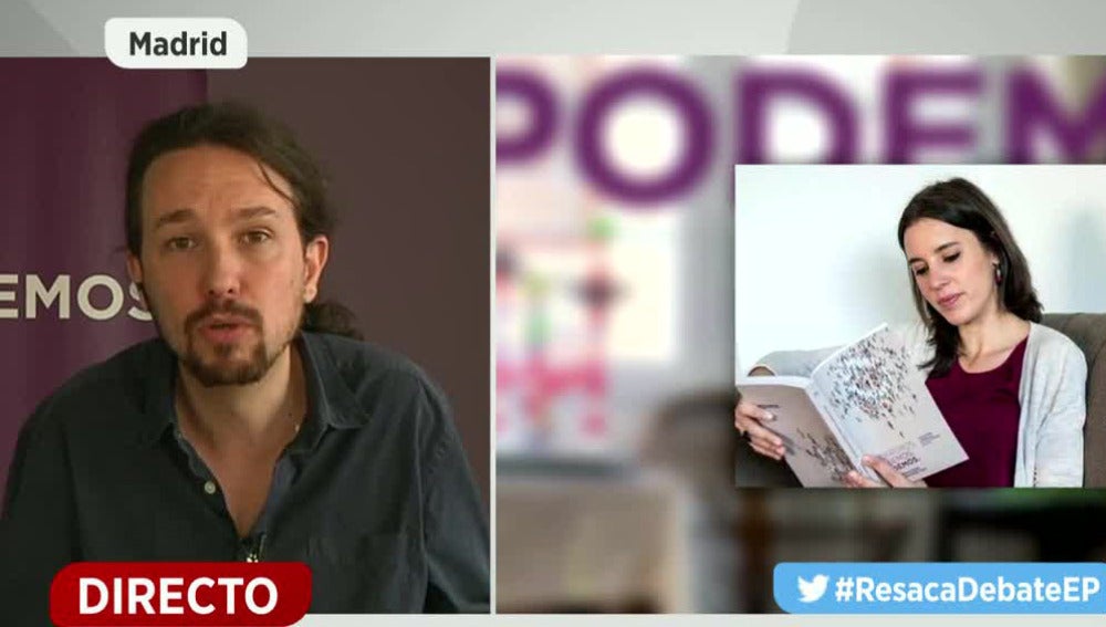 Iglesias insiste en que su objetivo es ganar al PP y gobernar con el apoyo del PSOE Iglesias insiste en que su objetivo es ganar al PP y gobernar con el apoyo del PSOE