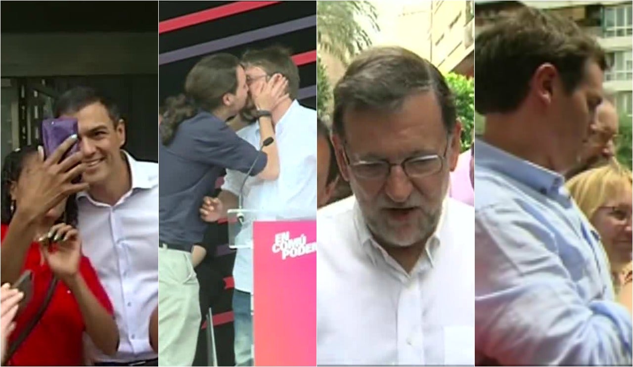 Así cierran la campaña electoral los partidos políticos españoles Así cierran la campaña electoral los partidos políticos españoles