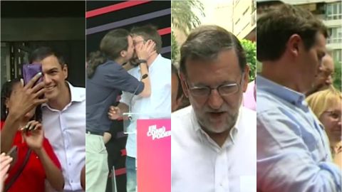 Los principales candidatos a la presidencia en campa&ntilde;a