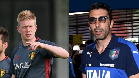 De Bruyne y Buffon, l&iacute;deres de B&eacute;lgica e Italia en la Eurocopa