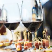 Catering copas de vino Mediterránea