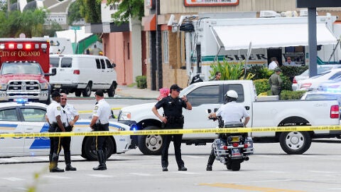 La zona en la que ha tenido lugar el tiroteo al pub gay en Orlando