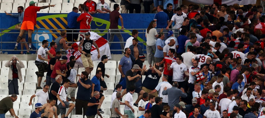Grada durante el Inglaterra - Rusia Grada durante el Inglaterra - Rusia