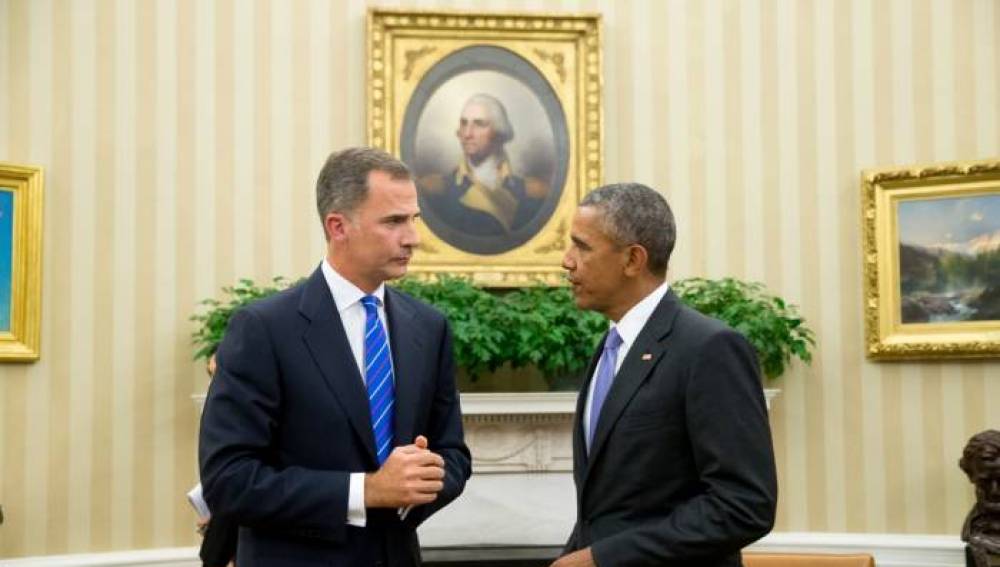 El rey Felipe VI con el presidente de EEUU, Barack Obama