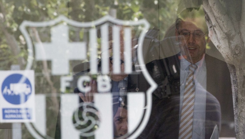 Bartomeu, en las oficinas del FC Barcelona