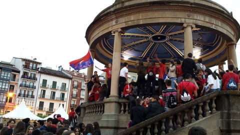 Plaza del castillo y ascenso Osasuna