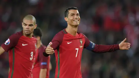 Cristiano Ronaldo durante el Portugal-Austria Cristiano Ronaldo durante el Portugal-Austria
