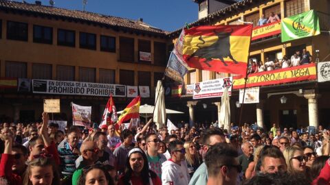 Manifestaci&oacute;n a favor del Toro de la Vega