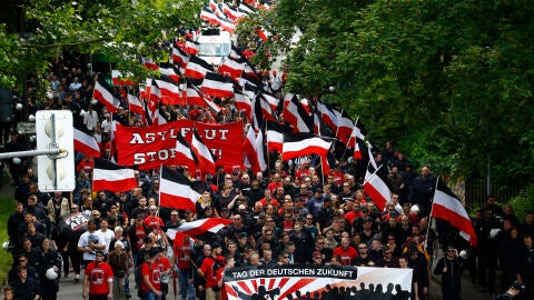 Manifestaci&oacute;n de ultraderechistas en Alemania