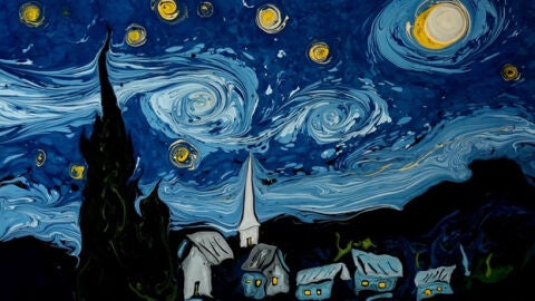 'La noche estrellada' de Van Gogh