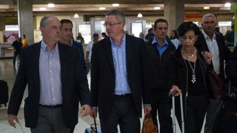 Gallard&oacute;n a su llegada a Venezuela