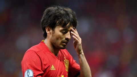 David Silva con la Selecci&oacute;n Espa&ntilde;ola