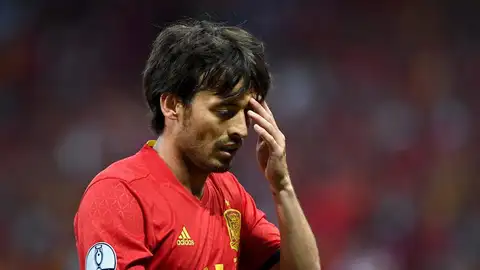 David Silva con la Selección Española David Silva con la Selección Española