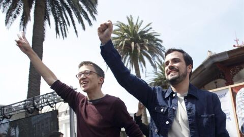 Los candidatos de Unidos Podemos por Madrid al Congreso Alberto Garz&oacute;n e &Iacute;&ntilde;igo Errej&oacute;n