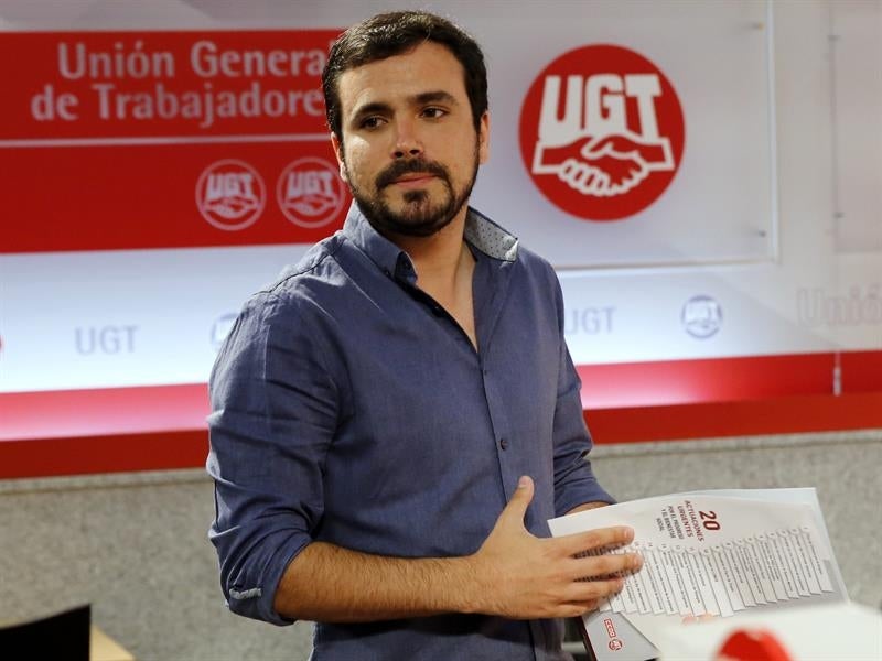 Garzón a Pedro Sánchez: "Estamos condenados a entendernos" Garzón a Pedro Sánchez: "Estamos condenados a entendernos"