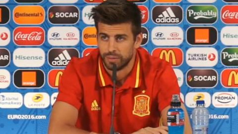 Gerard Piqu&eacute;, en rueda de prensa