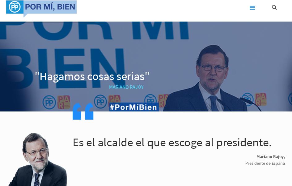 El PP amenaza con demandar a El Mundo Today por su web satírica 'Rajoy Presidente' El PP amenaza con demandar a El Mundo Today por su web satírica 'Rajoy Presidente'