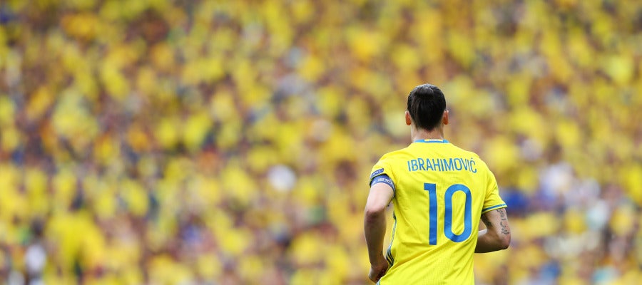 Ibrahimovic durante la Eurocopa de Francia Ibrahimovic durante la Eurocopa de Francia