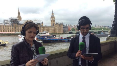 Beatriz Ramos y Juan Carlos V&eacute;lez en Londres