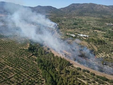 Extinguido el incendio de Caudiel Extinguido el incendio de Caudiel
