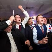 Celebración por la salida de Reino Unido de la Unión Europea