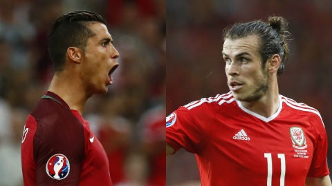 Cristiano Ronaldo y Gareth Bale se ver&aacute;n las caras en la semifinal de la Eurocopa