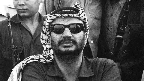 Fotografía de Yasser Arafat Fotografía de Yasser Arafat