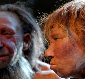 Representación de neandertales Representación de neandertales
