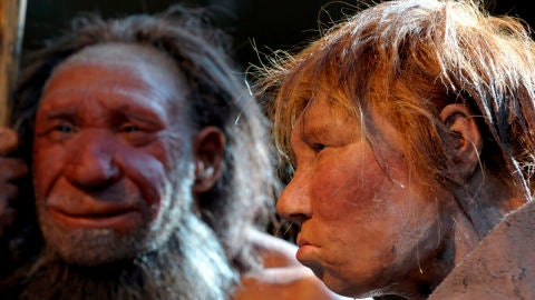 Representaci&oacute;n de neandertales