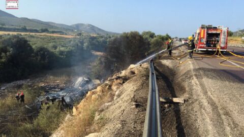 Accidente en Santa Magdalena de Pulpis (Castell&oacute;n)
