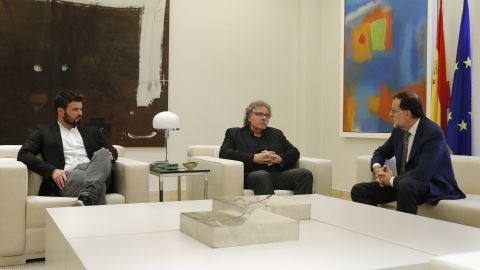 Rajoy reunido con Joan Tard&aacute; y Gabriel Rufi&aacute;n 