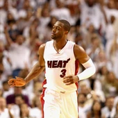 Wade, en un partido de los Miami Heat Wade, en un partido de los Miami Heat