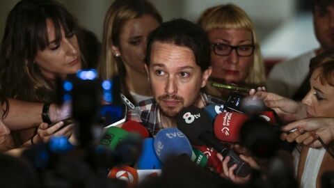 El l&iacute;der de Podemos, Pablo Iglesias