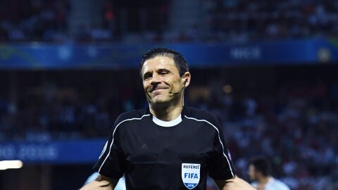 Milorad Mazic, durante un partido