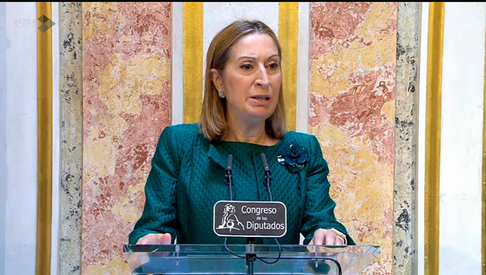 Ana Pastor en su comparecencia en el Congreso.