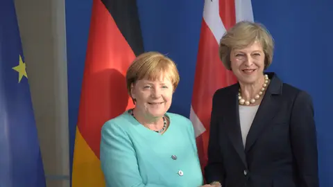 Angela Merkel y Theresa May Angela Merkel y Theresa May