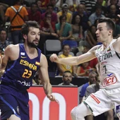 Sergio Llull, en acción ante Adas Juskevicius Sergio Llull, en acción ante Adas Juskevicius