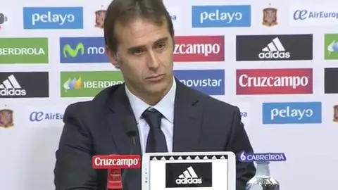 Julen Lopetegui, en rueda de prensa Julen Lopetegui, en rueda de prensa