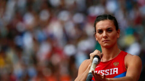 La saltadaora de p&eacute;rtiga rusa, Yelena Isinb&aacute;yeva