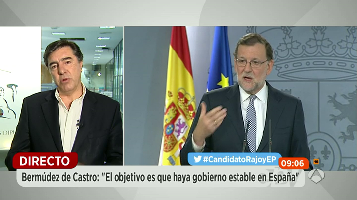 Bermúdez de Castro: "Rajoy ha hecho un ejercicio de responsabilidad y sentido de Estado" Bermúdez de Castro: "Rajoy ha hecho un ejercicio de responsabilidad y sentido de Estado"