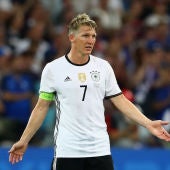 Schweinsteiger en un partido con la Selección Alemana
