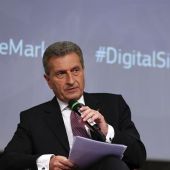 El comisario europeo de Economía y Sociedad Digitales, Günther Oettinger. 
