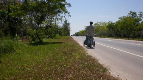 Nacho Dean durante su viaje