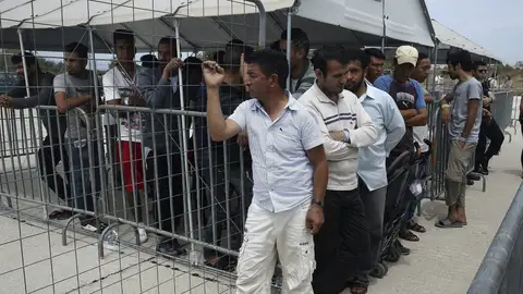 Refugiados sirios en Grecia. Refugiados sirios en Grecia.