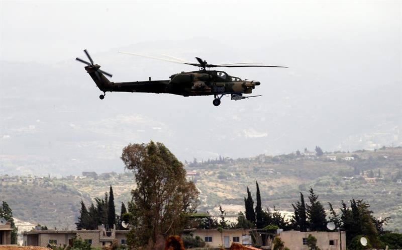 Derriban en Siria un helicóptero ruso con cinco militares a bordo Derriban en Siria un helicóptero ruso con cinco militares a bordo